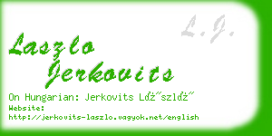 laszlo jerkovits business card